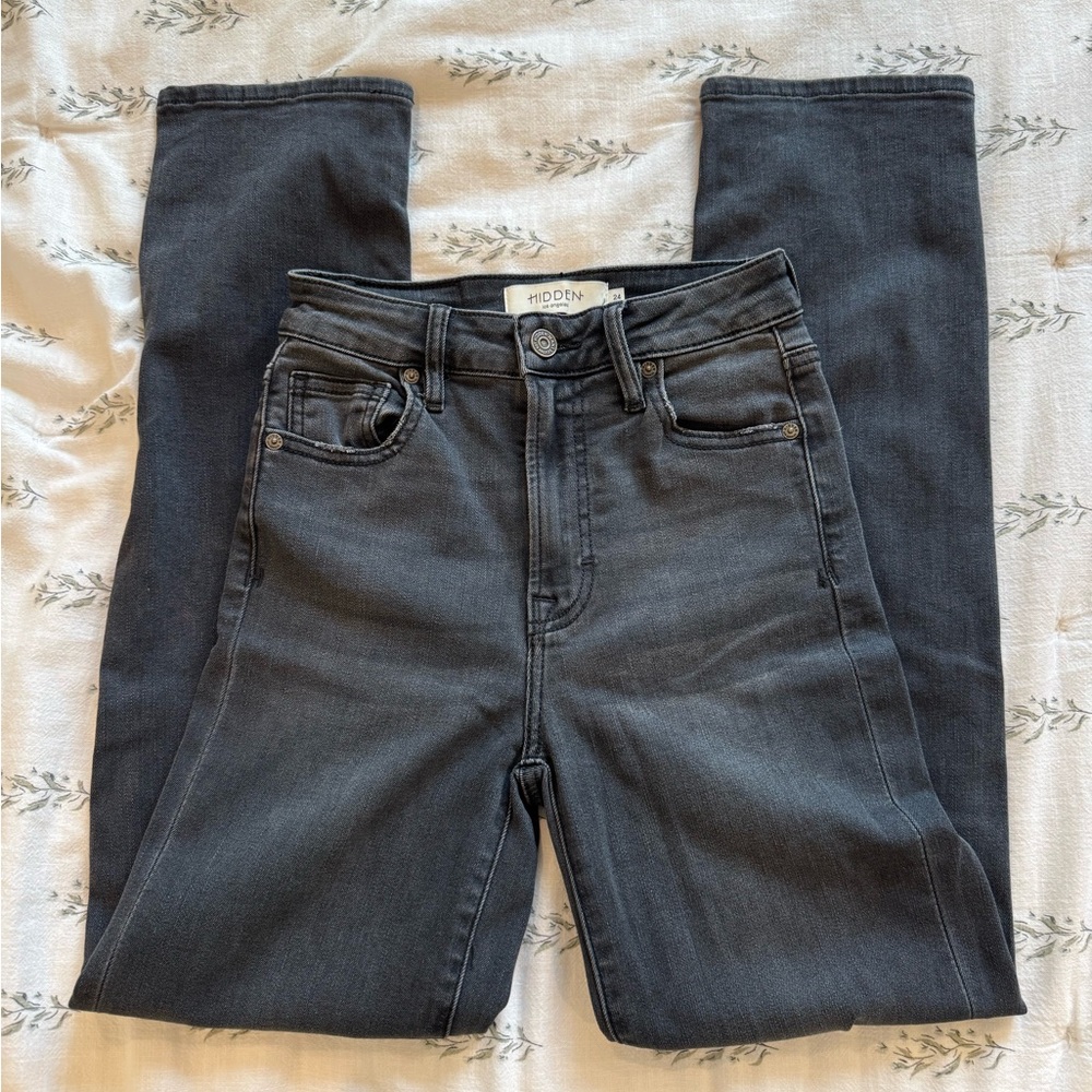Hidden Gray Straight Jeans